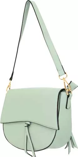 Cameleon Zoey Purse - Leather Shoulder and Crossbody Bag with Triple Zippers