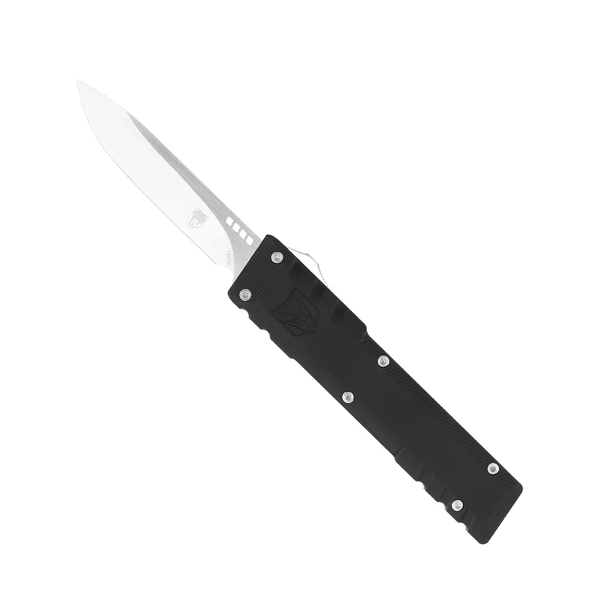 Cobratec Knives Gentleman Black Generation 2 Drop Point Knife (Part #GENT2BLKCM154DNS)