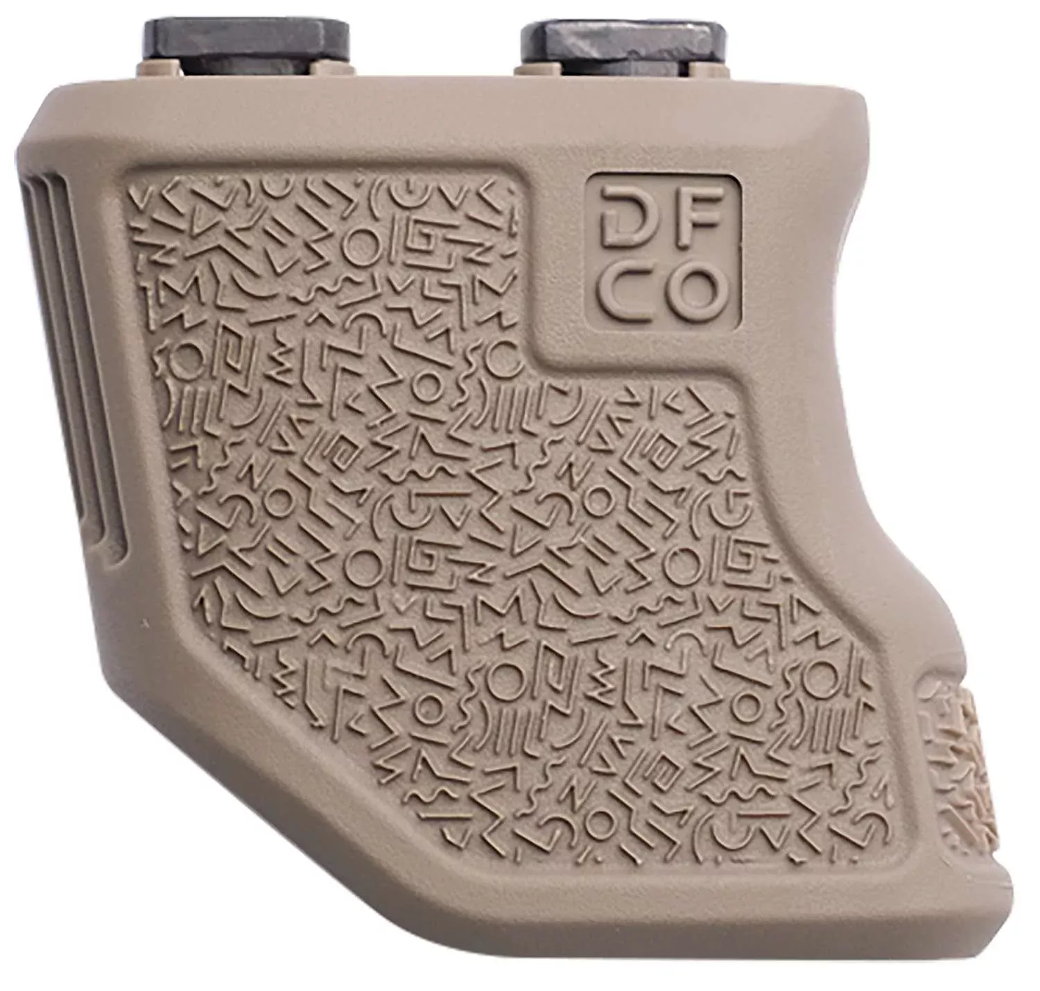 Die Free Co. Tiger Claw FDE M-LOK Rifle Grip with Checkering and Finger Grooves