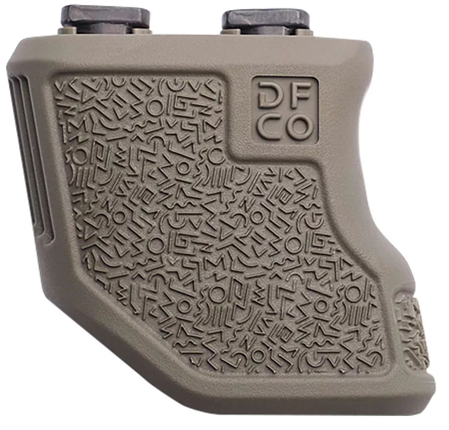 Die Free Co. Tiger Claw ODG M-LOK Rifle Grip with Checkering and 10-Degree Angled Design