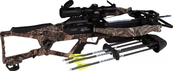 Excalibur Crossbows Hybrid X Crossbow with Overwatch 2-5X Scope, 435 FPS