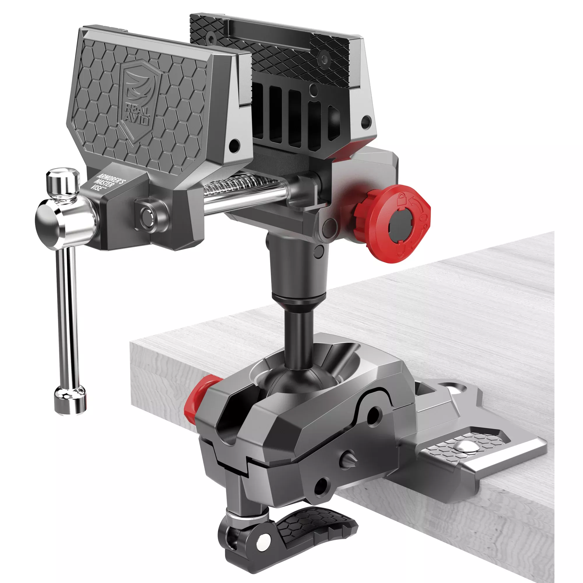 Real Avid Master Gun Vise AVARAMV - Heavy-Duty Bench Vise for Guns and Gun Tools
