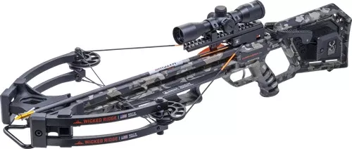 Wicked Ridge XBOW Commander Crossbow with Pro View 400 Scope and Arrows
